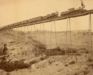 Dale Creek Bridge, Wyoming door Jackson