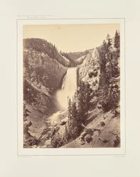 Lagere watervallen van de Yellowstone, nabijzicht