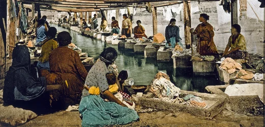 Wasdag in Mexico-Stad, uitgegeven in Detroit, 1880-1900