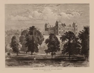 "Mentmore, de residentie van wijlen baron Rothschild (gravure)