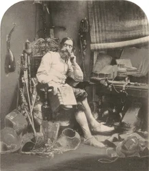 Don Quichot in zijn studeerkamer,1855, gedrukt 1857 (foto)