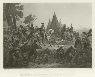 De Ontdekking van de Mississippi door De Soto