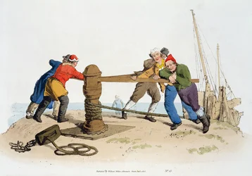 Vissers bij een Lier, uit 