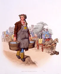 Waterdrager met zijn vergunning GR 198 (Georgius Rex), uit 