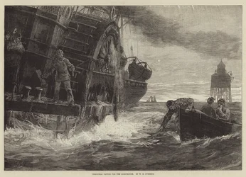 Kerstpapieren voor de vuurtoren