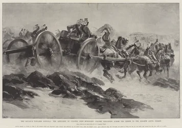 De Vooruitgang naar Dongola, de Artillerie van Kolonel Burn-Murdoch