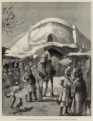 De Afghaanse Oorlog, Centrale Koepel of Char-Su, waar Vier Hoofdstraten samenkomen in de Stad Kandahar