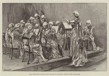 De Pompadour Band op het Masque of Flowers, Grande Fete Francaise