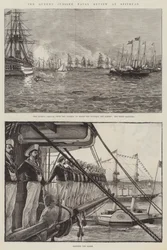 De Jubileum Marine Review van de Koningin bij Spithead