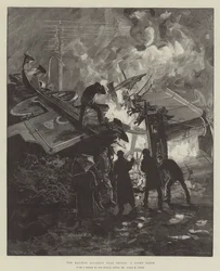 Het Spoorwegongeval bij Thirsk, een Nachtelijke Scene