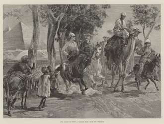 Het seizoen in Egypte, een galop terug van de piramides