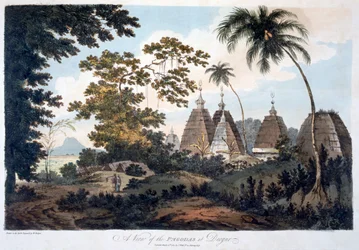 Pagodes in Deogur, 1787