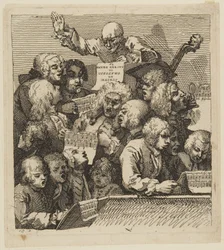 Een koor van zangers