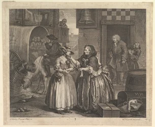 A Harlots Progress, Plaat 1, april 1732