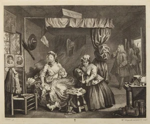 De loopbaan van een prostituee, plaat 3