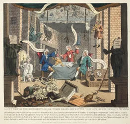 Een Juiste Weergave van het Britse Podium of Drie Hoofden zijn Beter dan Eén, 1724, illustratie uit 
