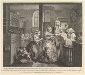 Een Rakes Progress, Plaat 5, 25 juni 1735
