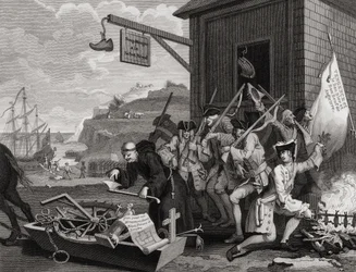 Frankrijk, gegraveerd door C. Armstrong, uit 
