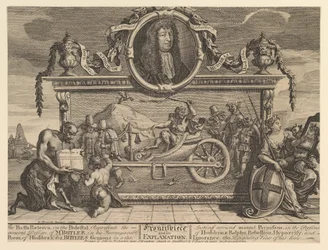 Frontispice en Uitleg: Twaalf Grote Illustraties voor Samuel Butler..., februari 1725-26