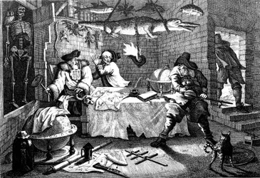 Illustratie uit het gedicht Hudibras, door Samuel Butler, 1726