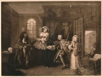 Marriage A-la-Mode: 3. De inspectie, c1743