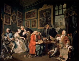 Marriage a la Mode: 1, Het Huwelijkscontract, 1743