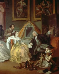 Marriage à la Mode: IV - De Toilette (detail)