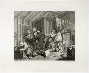 Plaat vijf, uit De vooruitgang van een hoer