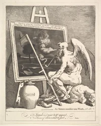 Tijd die een Schilderij Rookt, ca. 1761