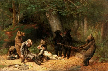 De jager voor de gek houden, 1880