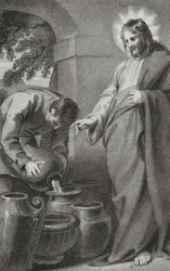 Christus verandert water in wijn, uit 