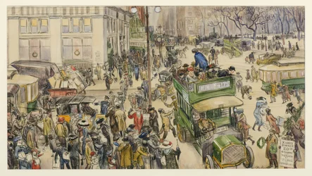 Kerstinkopen, Madison Square, 1912