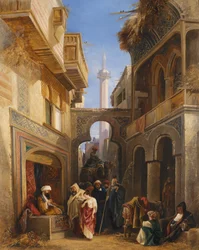 Straatscène in Caïro