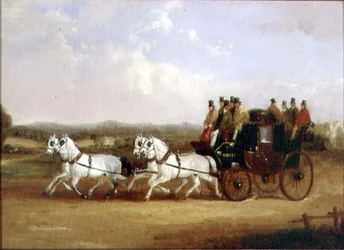 De Brighton Coach op de open weg