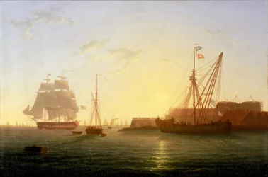De aankomst van HMS 