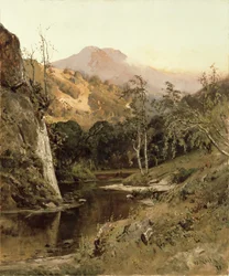 Mount Tamalpais vanaf Lagunitas Creek, 1878