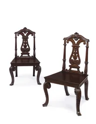 Paar George II halstoelen, uitgevoerd door James Moore de Jongere, c.1727-31
