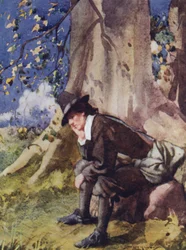 Illustratie voor The Compleat Angler door Izaak Walton