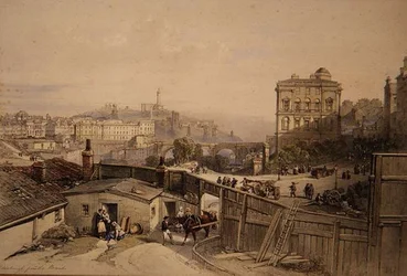 Edinburgh vanaf de Mound