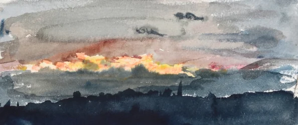 Een Breuk in de Avondwolken