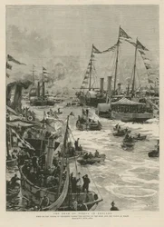 De sjah van Perzië in Engeland