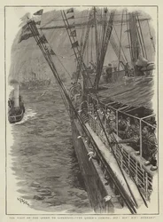 Het bezoek van de koningin aan Liverpool, De komst van de koningin, Hoera! Hoera! Hoera!