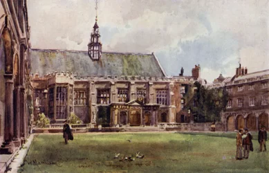 De Hal van Trinity College vanaf Neviles Hof
