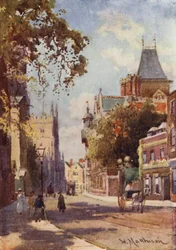 Trumpington Street vanaf Peterhouse