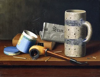 Stilleven met blauwe tabaksdoos, 1878