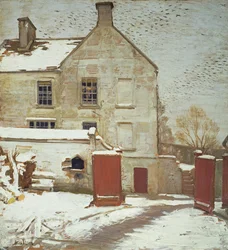 Binnenplaats in de Sneeuw, Sutton Veny
