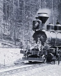 Canadese Spoorwegpioniers, circa 1890 - foto door Nottman