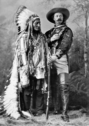 Sitting Bull en Buffalo Bill in 1886