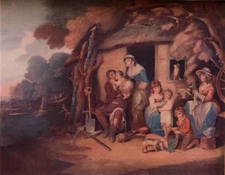 De boer - Zaterdagavond: Terugkeer van arbeid, ca. 1789