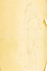 Mozes, Aäron en Hur op de berg Horeb (studie - figuur rechts)